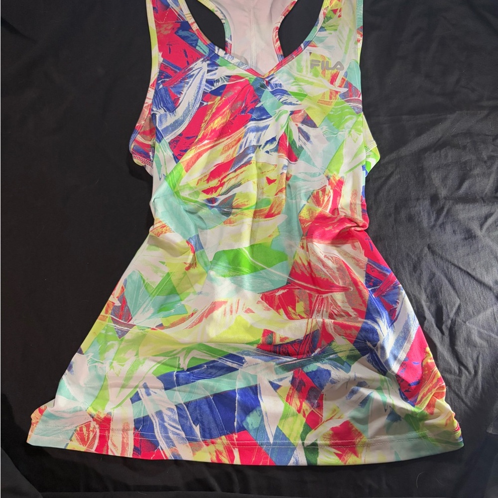Fila Multicolor Abstract Tank Top
